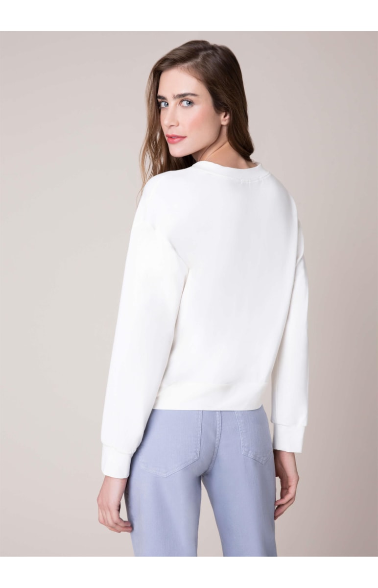 Blusa Moletinho Off White