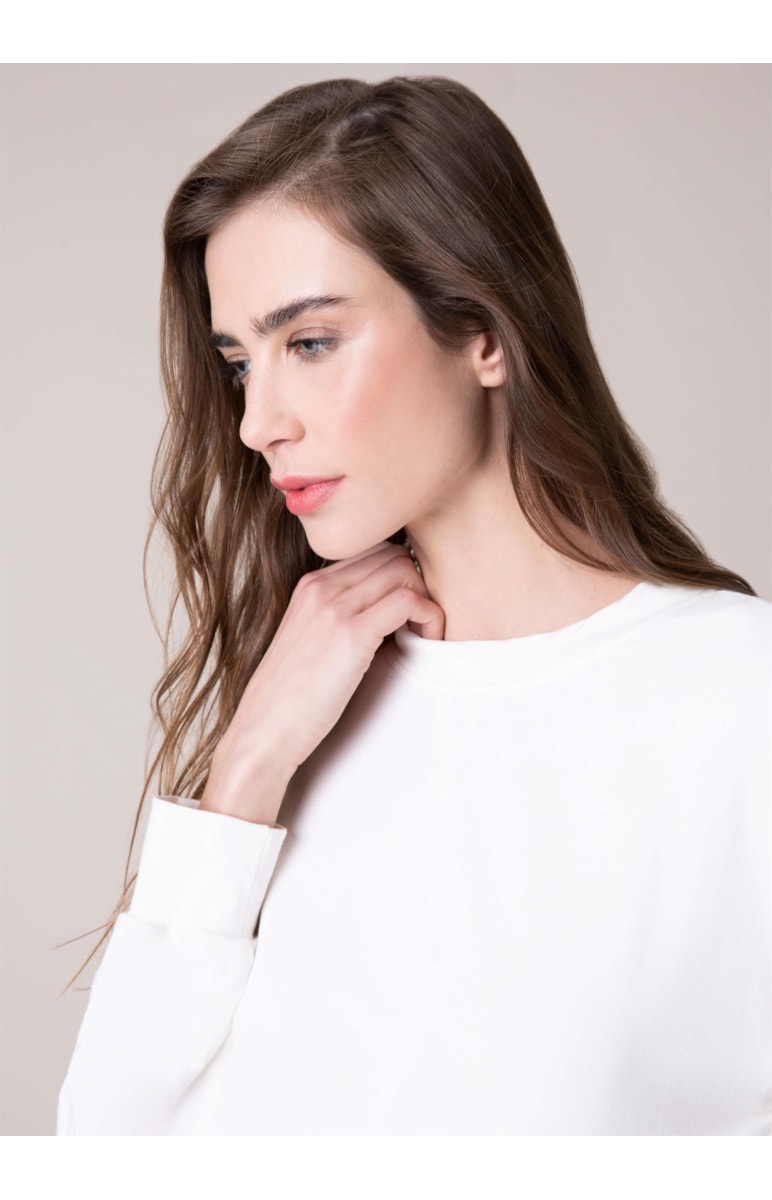 Blusa Moletinho Off White