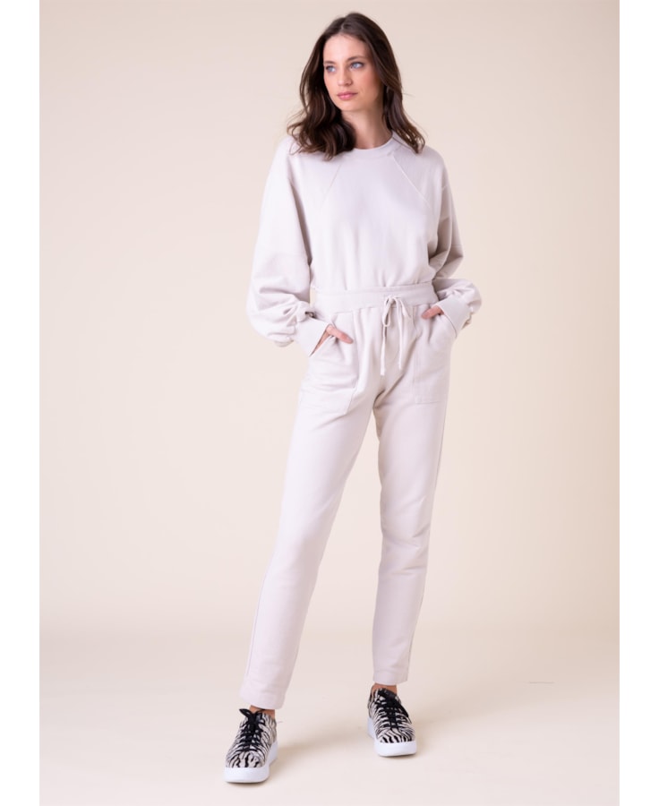 Blusa Moletom Avesso Areia