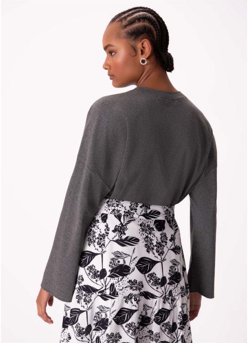 Blusa Moletom Comfort Chumbo Mescla