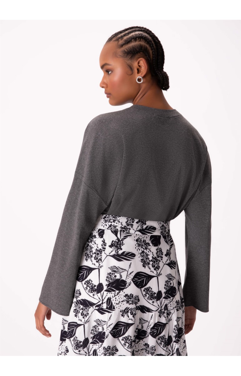 Blusa Moletom Comfort Chumbo Mescla