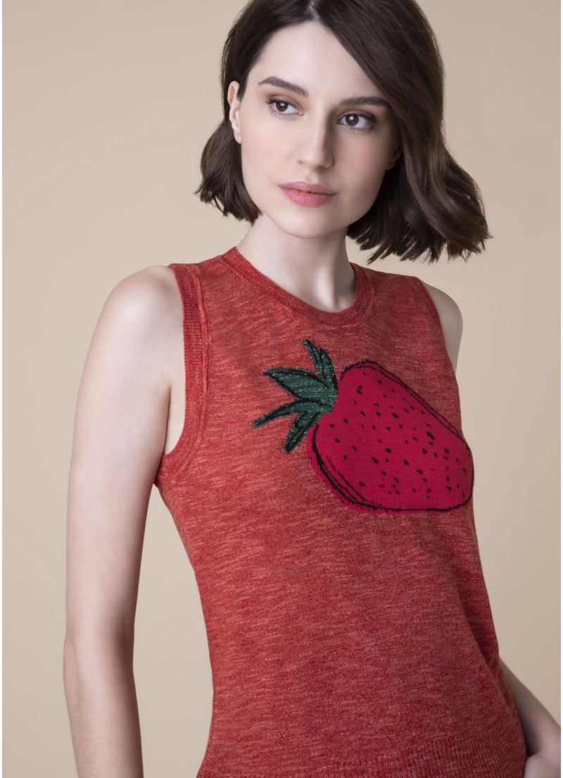 Blusa Morango Vermelho