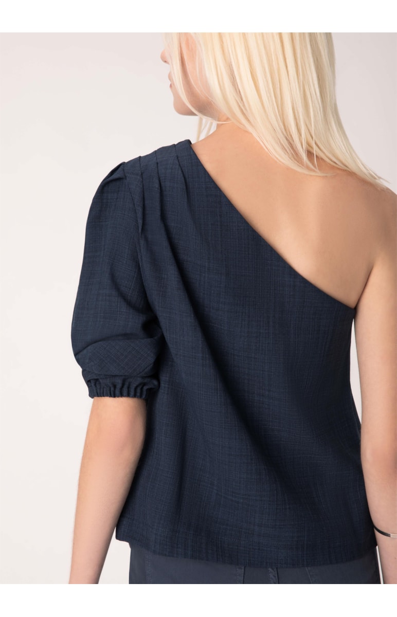 Blusa Natural Check Marinho
