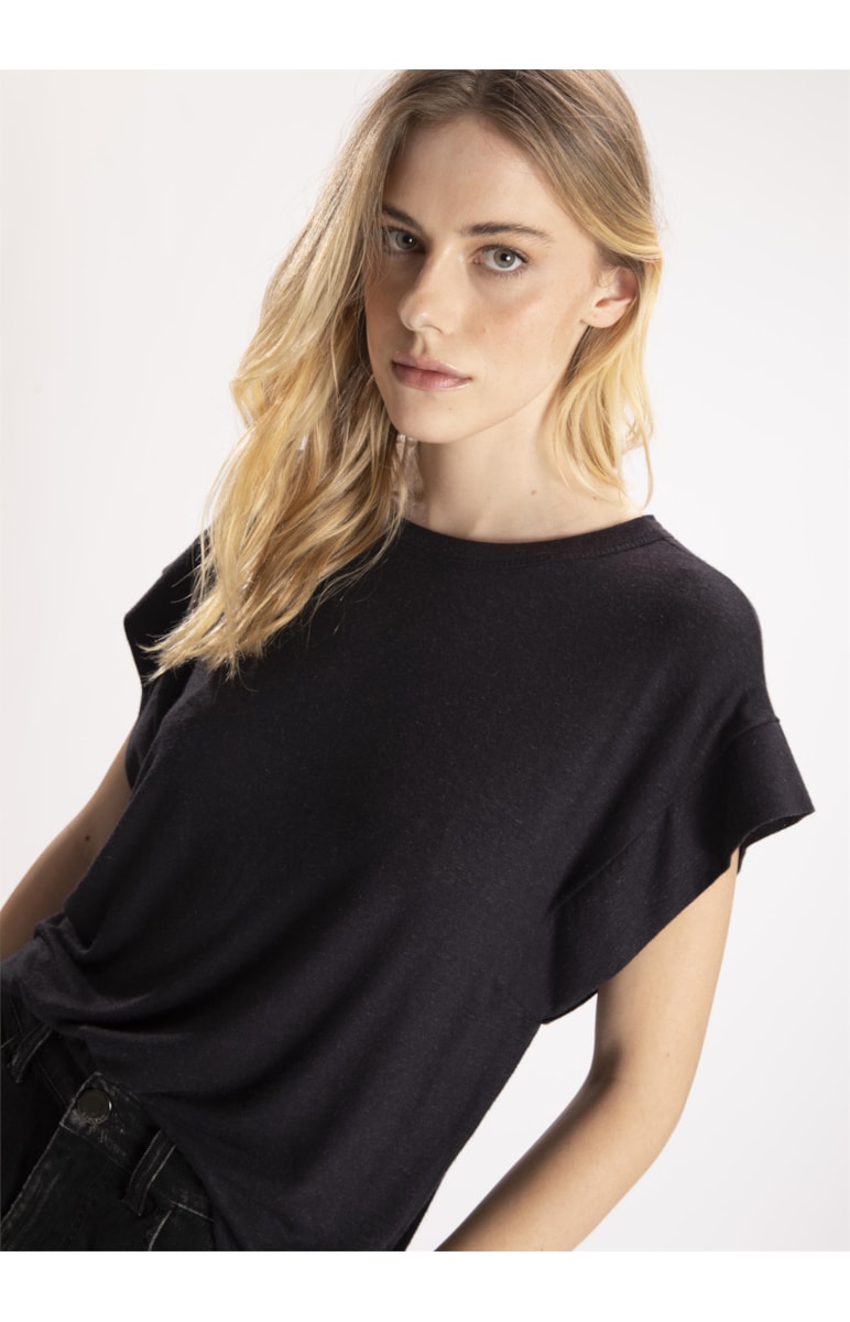 Blusa New Viscolinho Mc Preto