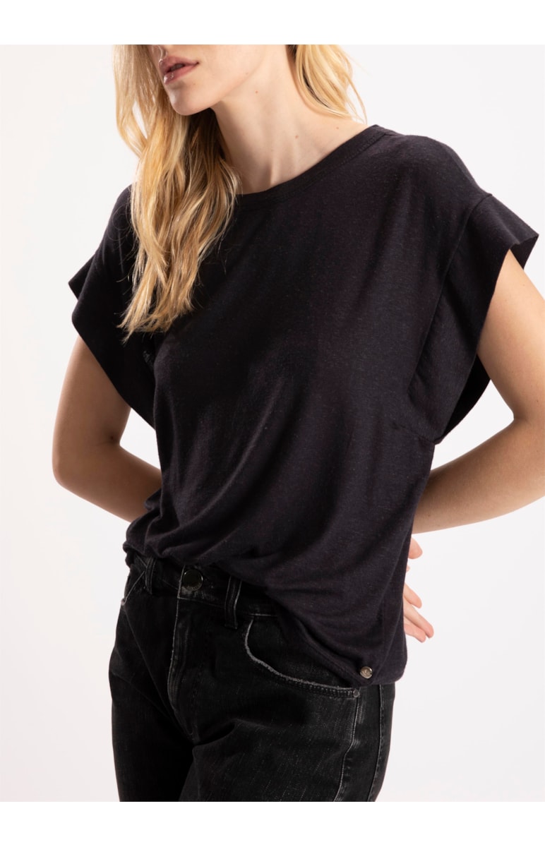 Blusa New Viscolinho Mc Preto