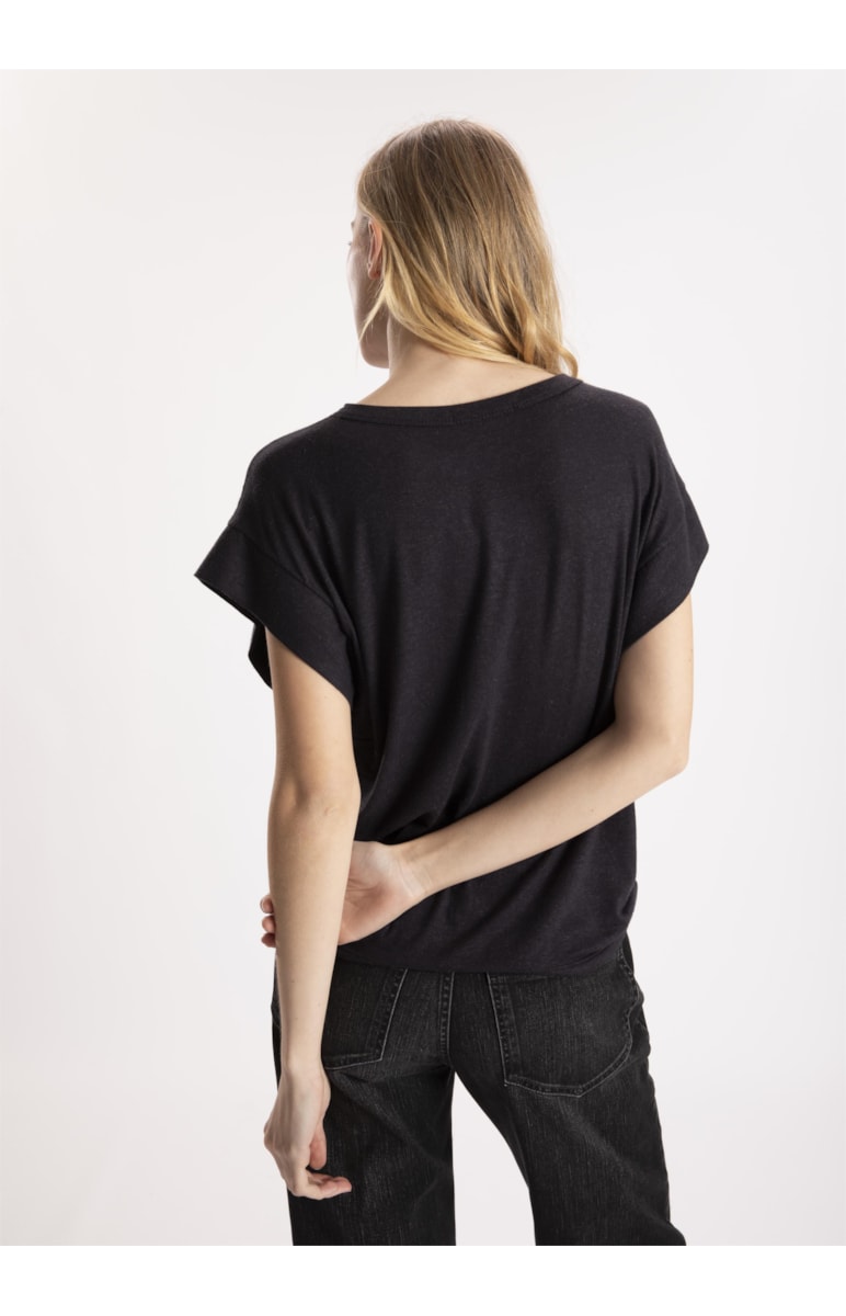 Blusa New Viscolinho Mc Preto