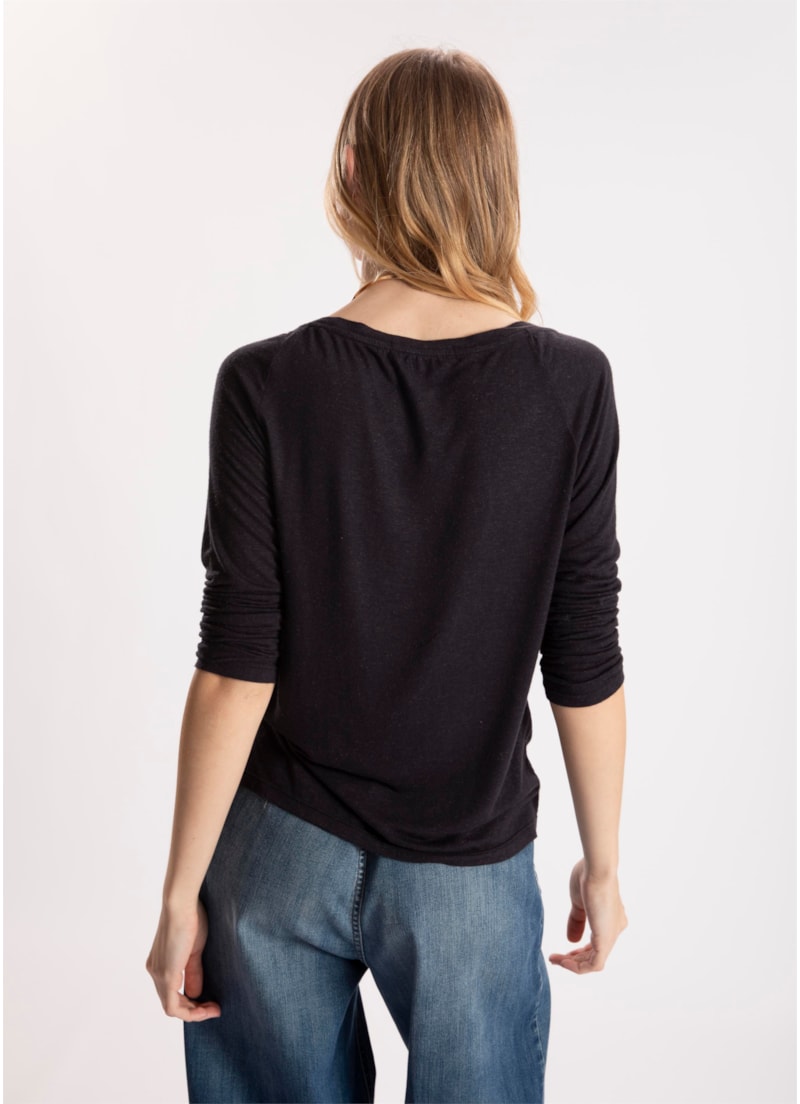 Blusa New Viscolinho Ml Preto
