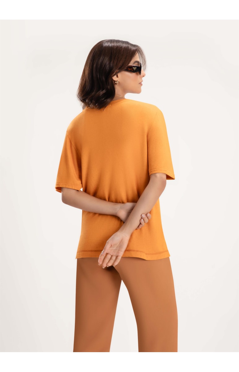 Blusa New Viscolinho Mostarda