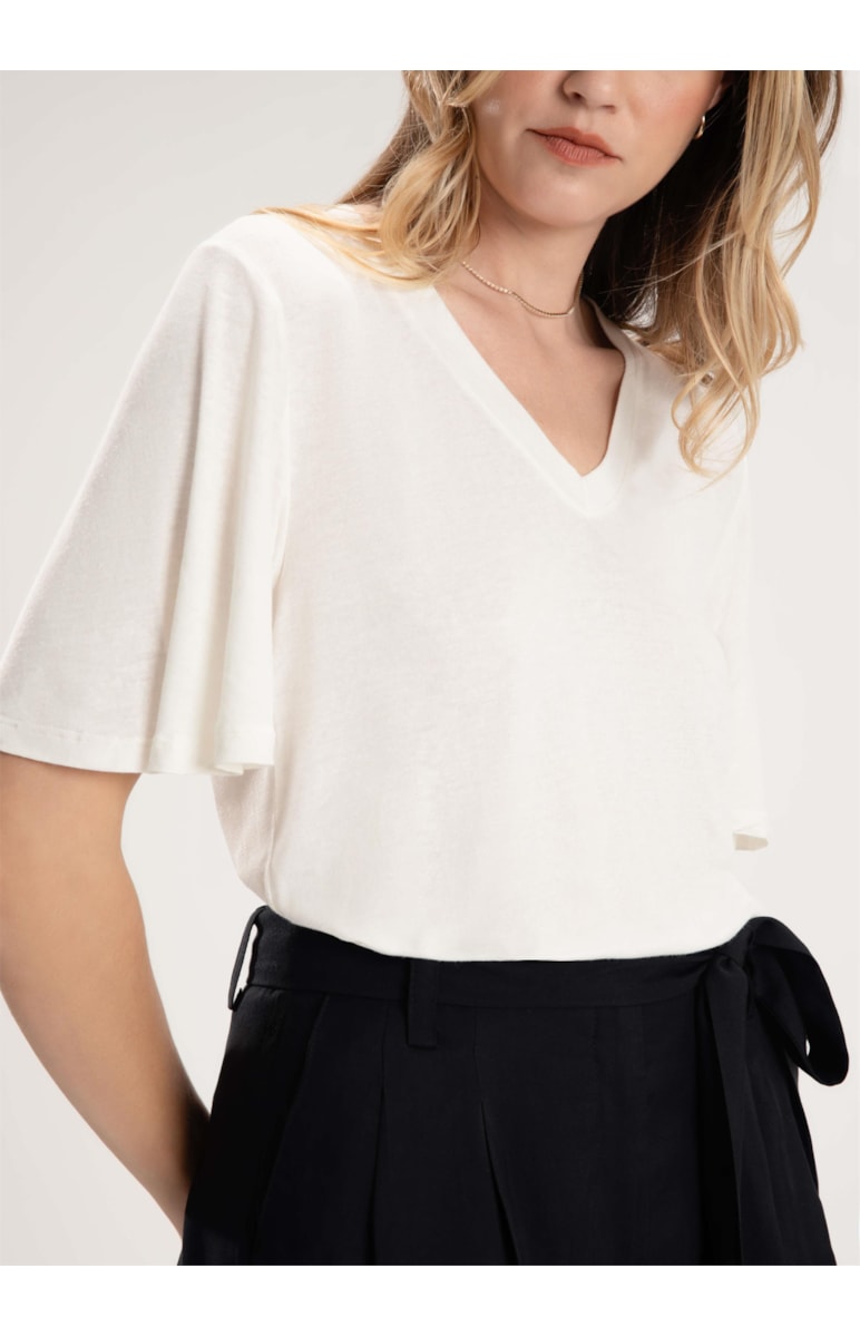 Blusa New Viscolinho Off White