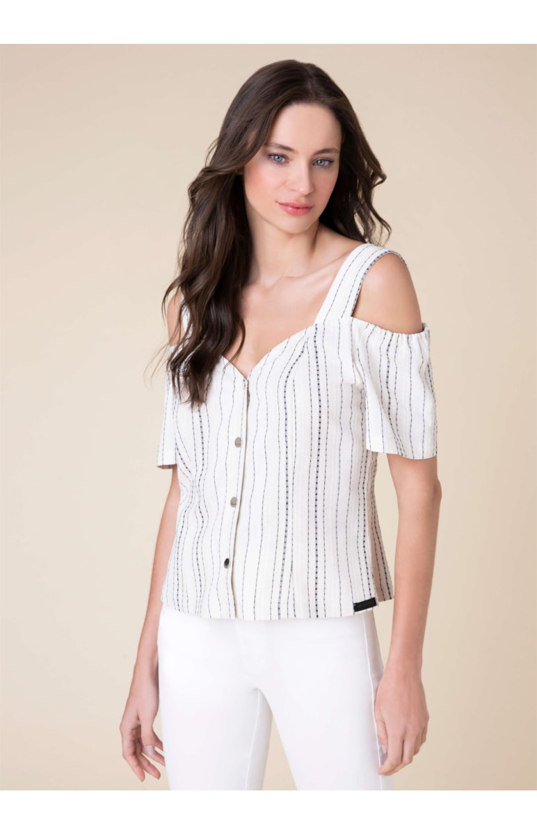 Blusa Ombro a Ombro Estampado