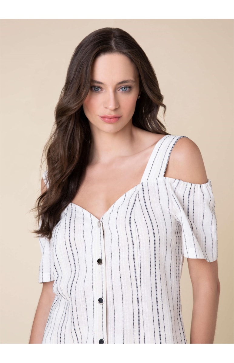 Blusa Ombro a Ombro Estampado