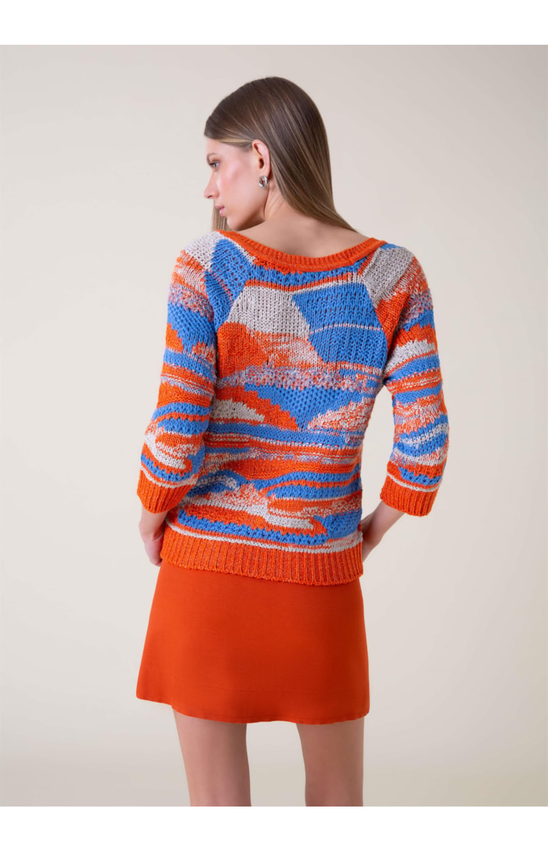Blusa Patchwork Colors Laranja