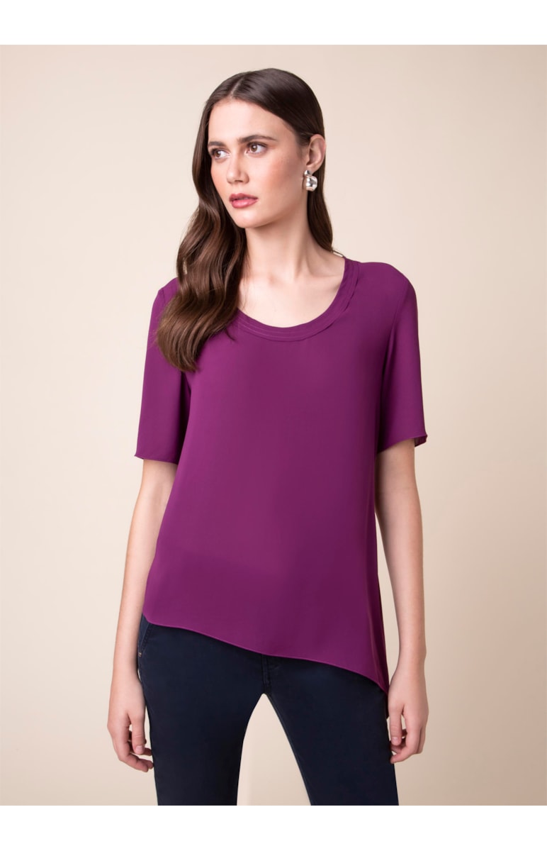 Blusa Ponta Lateral Bordeaux