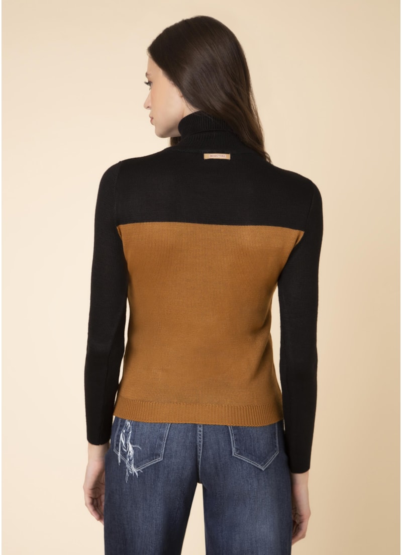 Blusa Ponto Corrente Camel