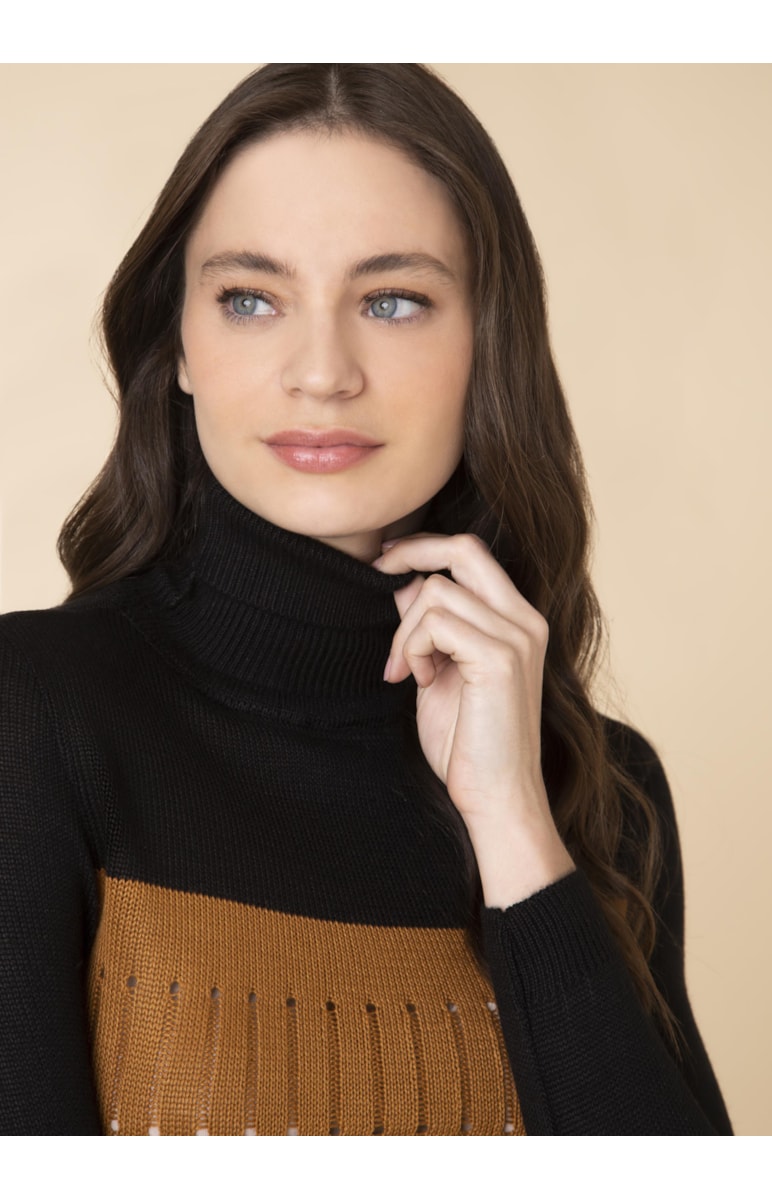 Blusa Ponto Corrente Camel