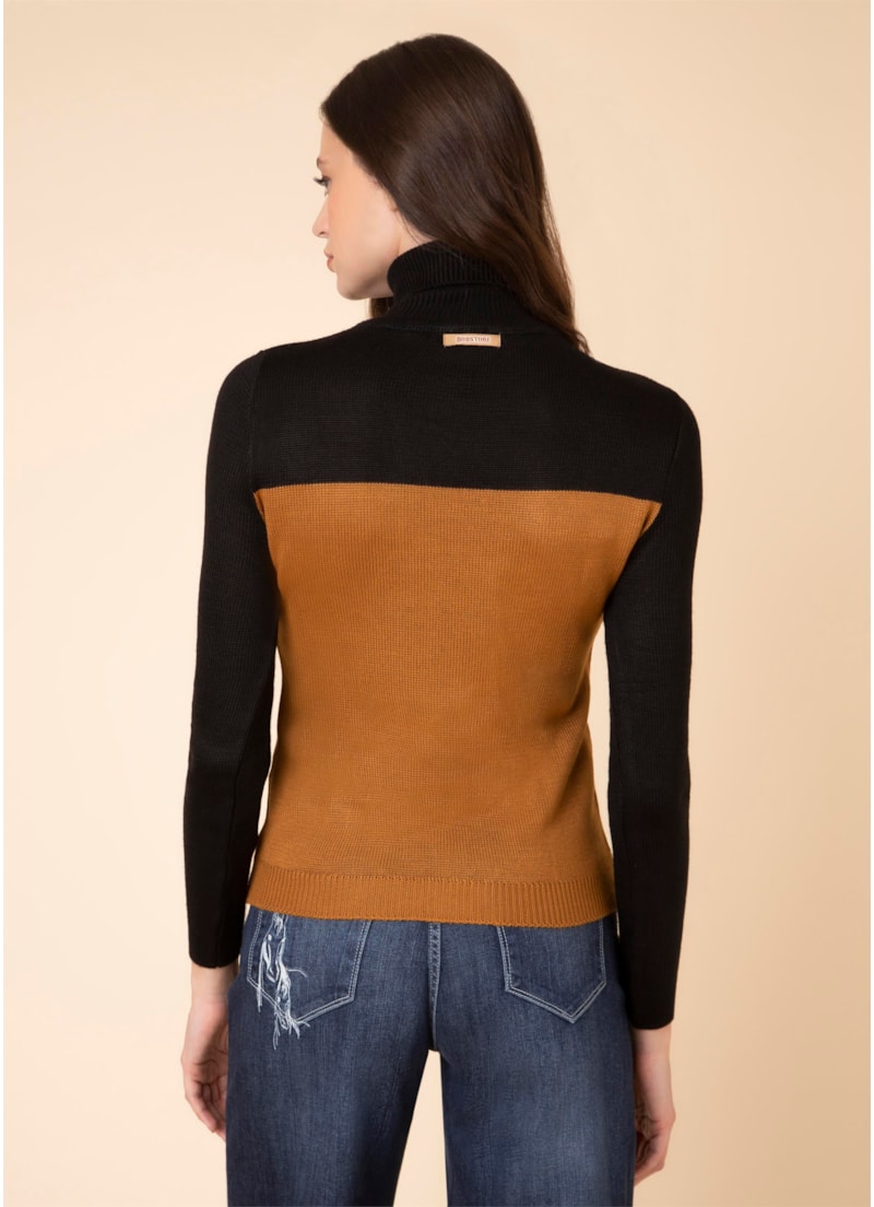 Blusa Ponto Corrente Camel