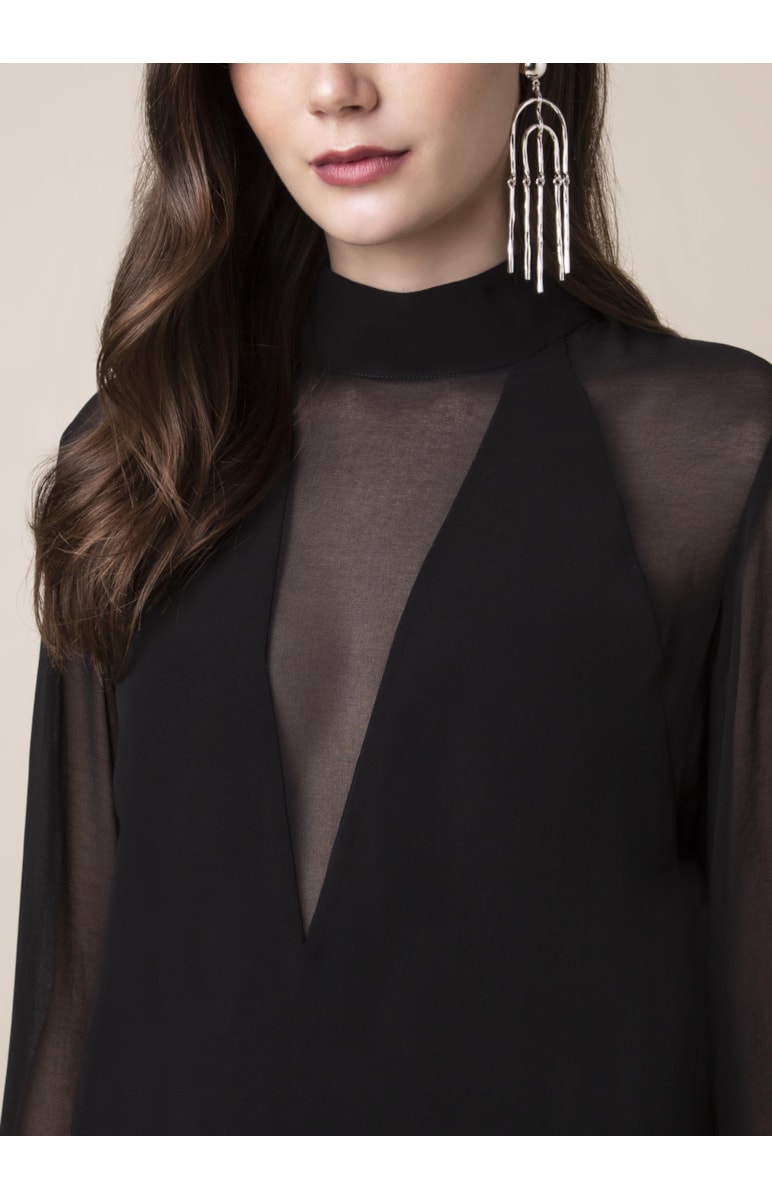 Blusa Punho Retiinea Preto