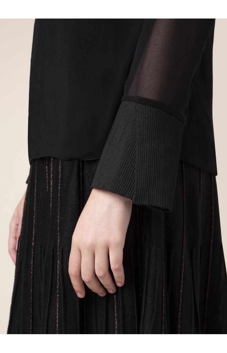 Blusa Punho Retiinea Preto