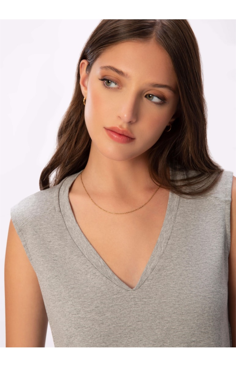 Blusa Pure Mescla Cinza Mescla