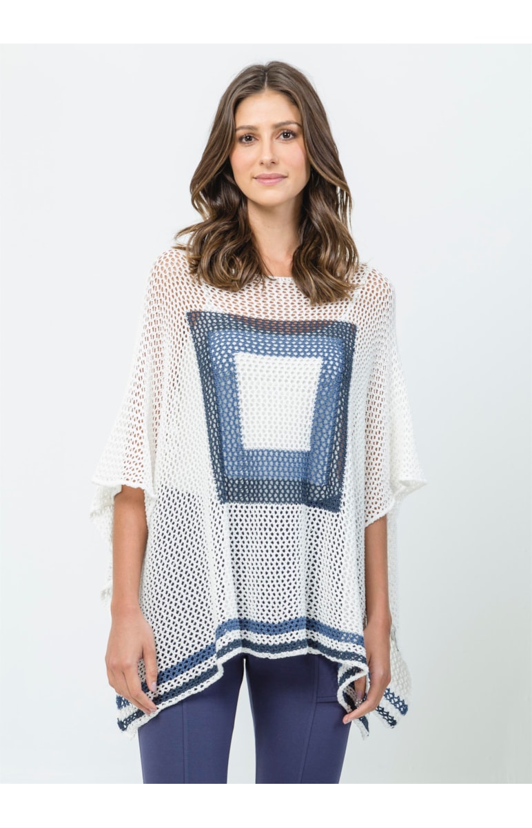 Blusa Quadrada Azul Unica