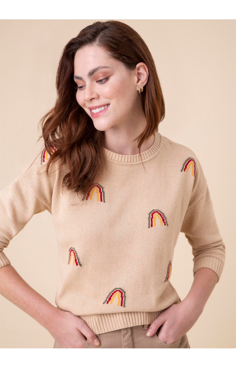 Blusa Rainbow Areia