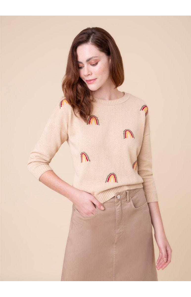 Blusa Rainbow Areia