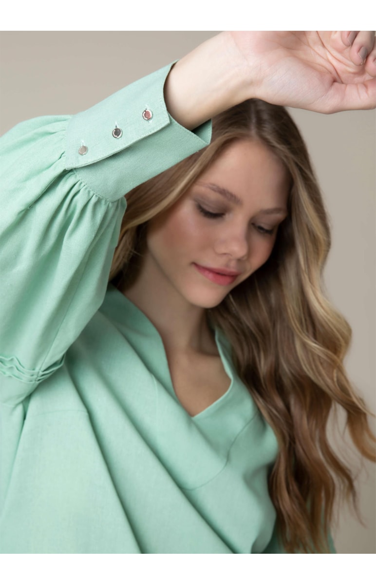 Blusa Recorte u Pistache
