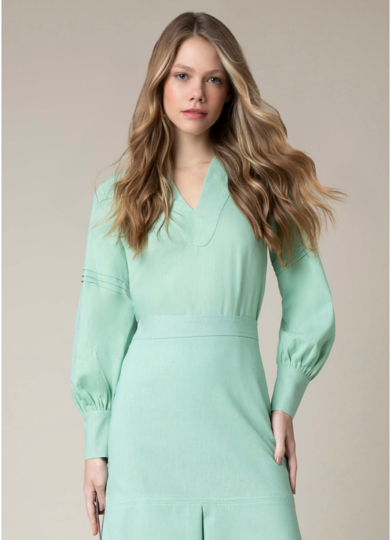 Blusa Recorte u Pistache