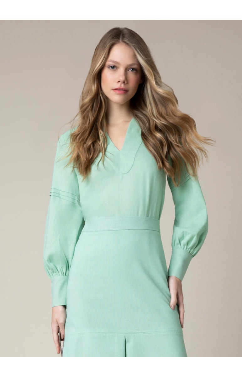 Blusa Recorte u Pistache