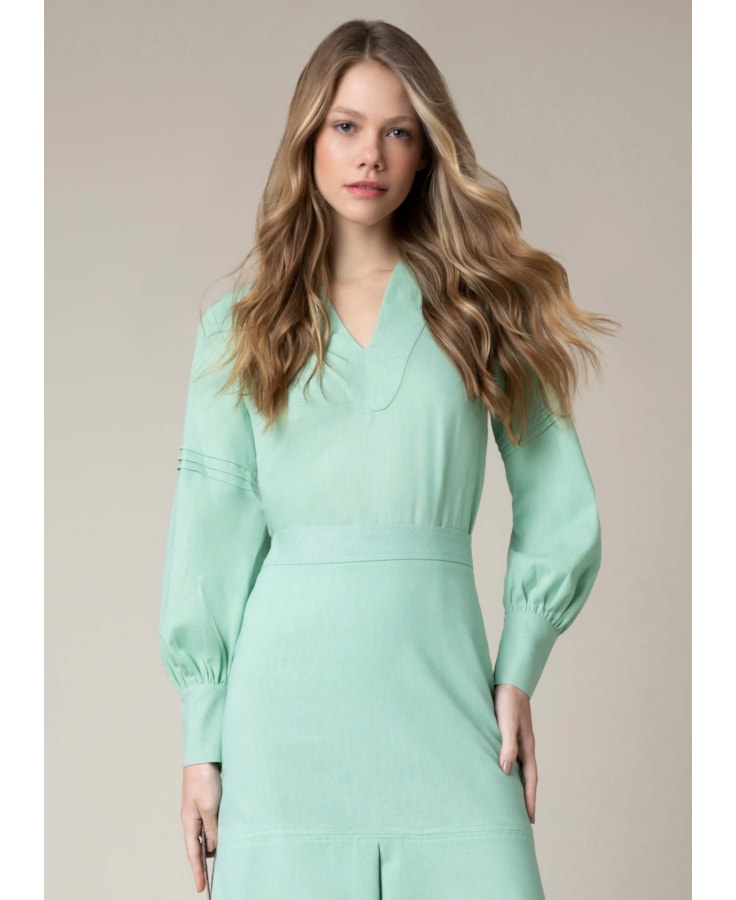 Blusa Recorte u Pistache