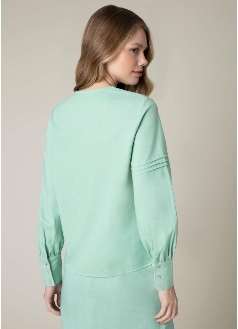 Blusa Recorte u Pistache