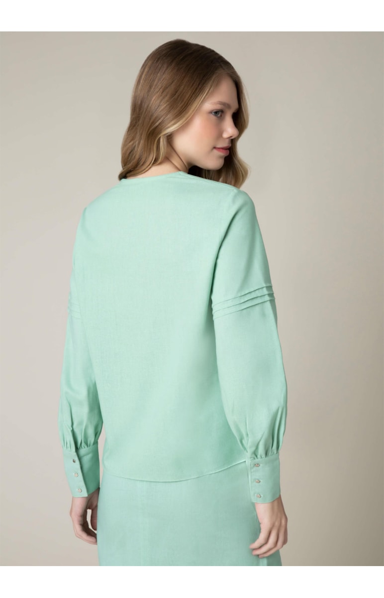 Blusa Recorte u Pistache