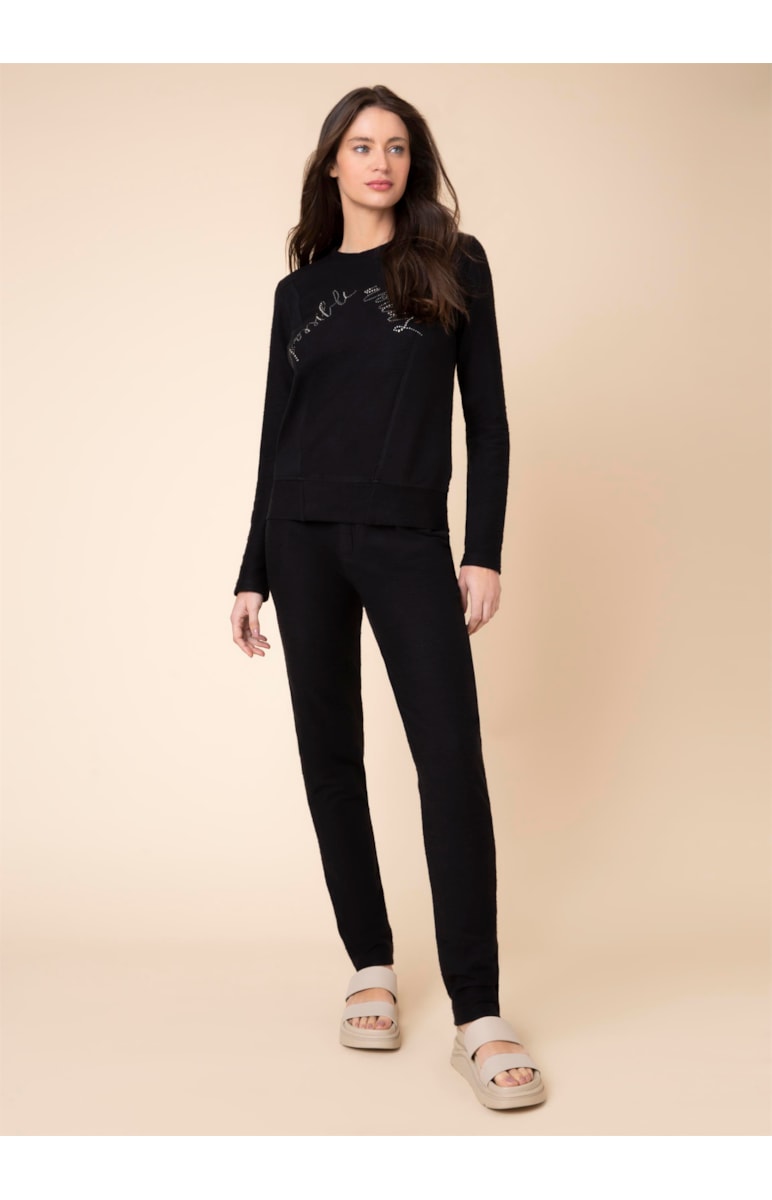 Blusa Recortes Preto