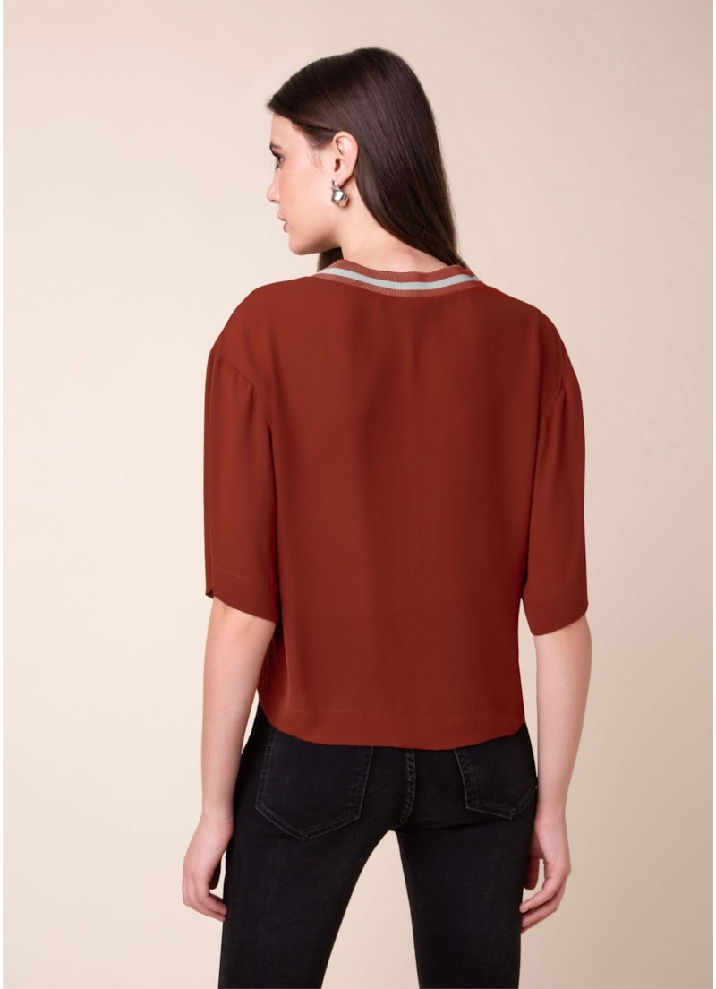 Blusa Retilínea Telha