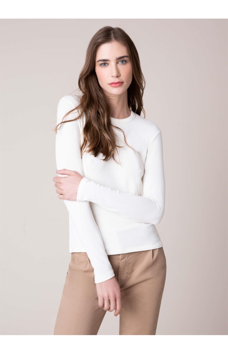 Blusa Rib Off White