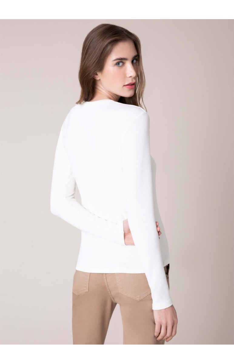 Blusa Rib Off White