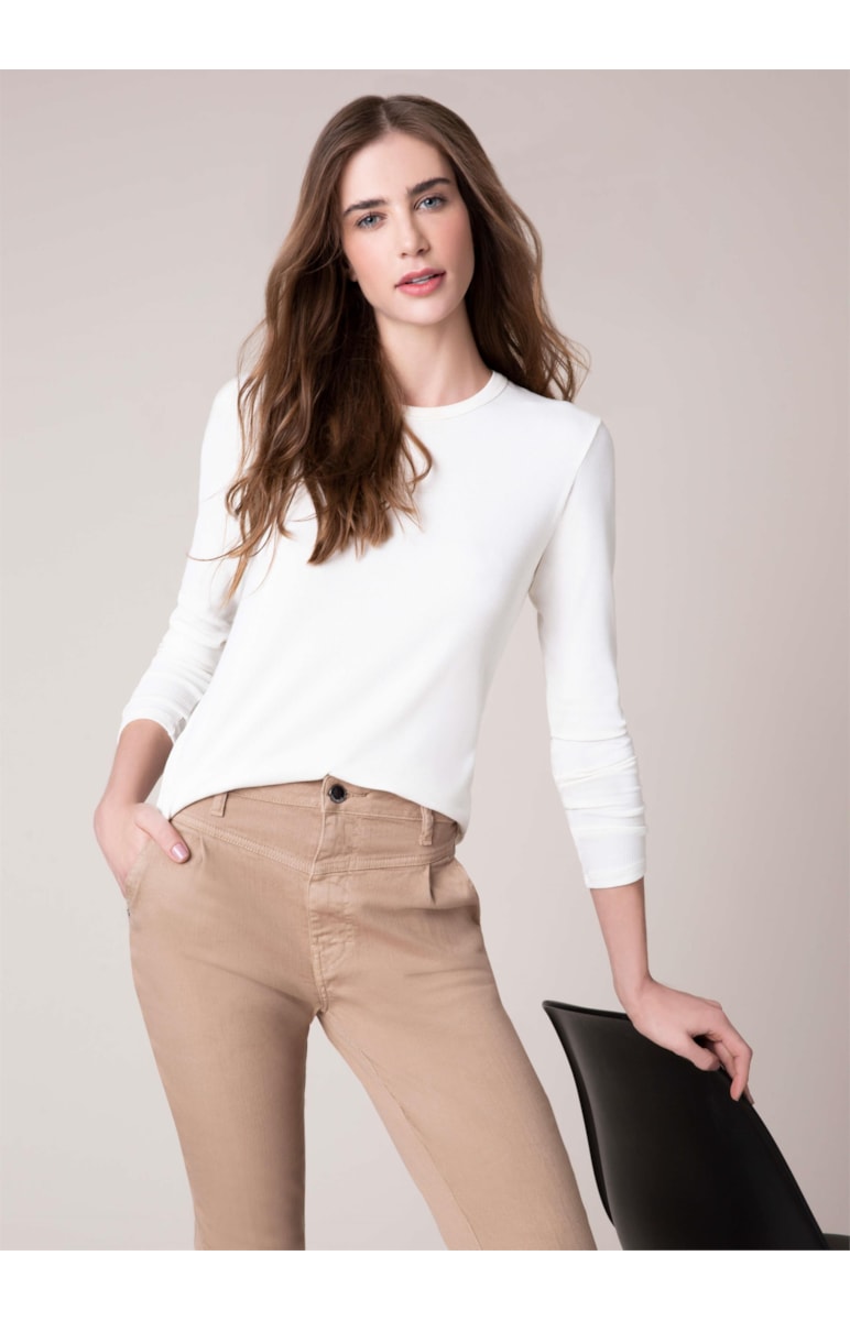 Blusa Rib Off White