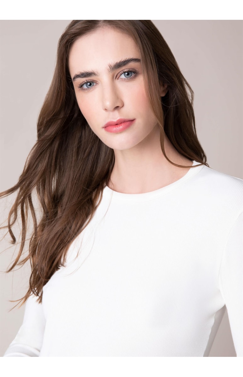Blusa Rib Off White