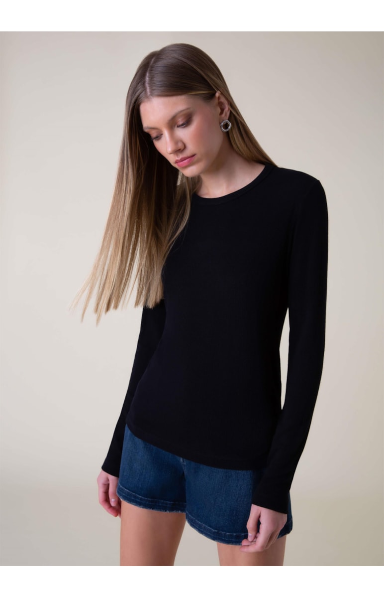 Blusa Rib Preto