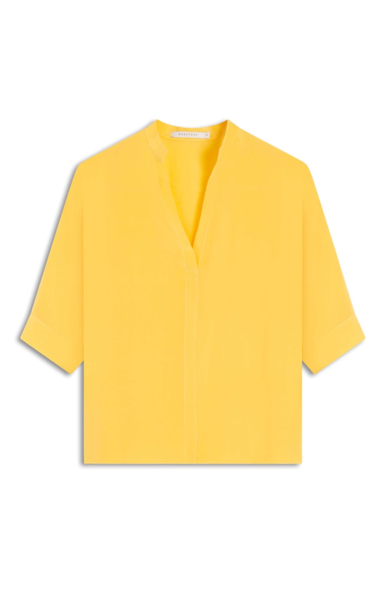 Blusa Seda Ampla Amarelo