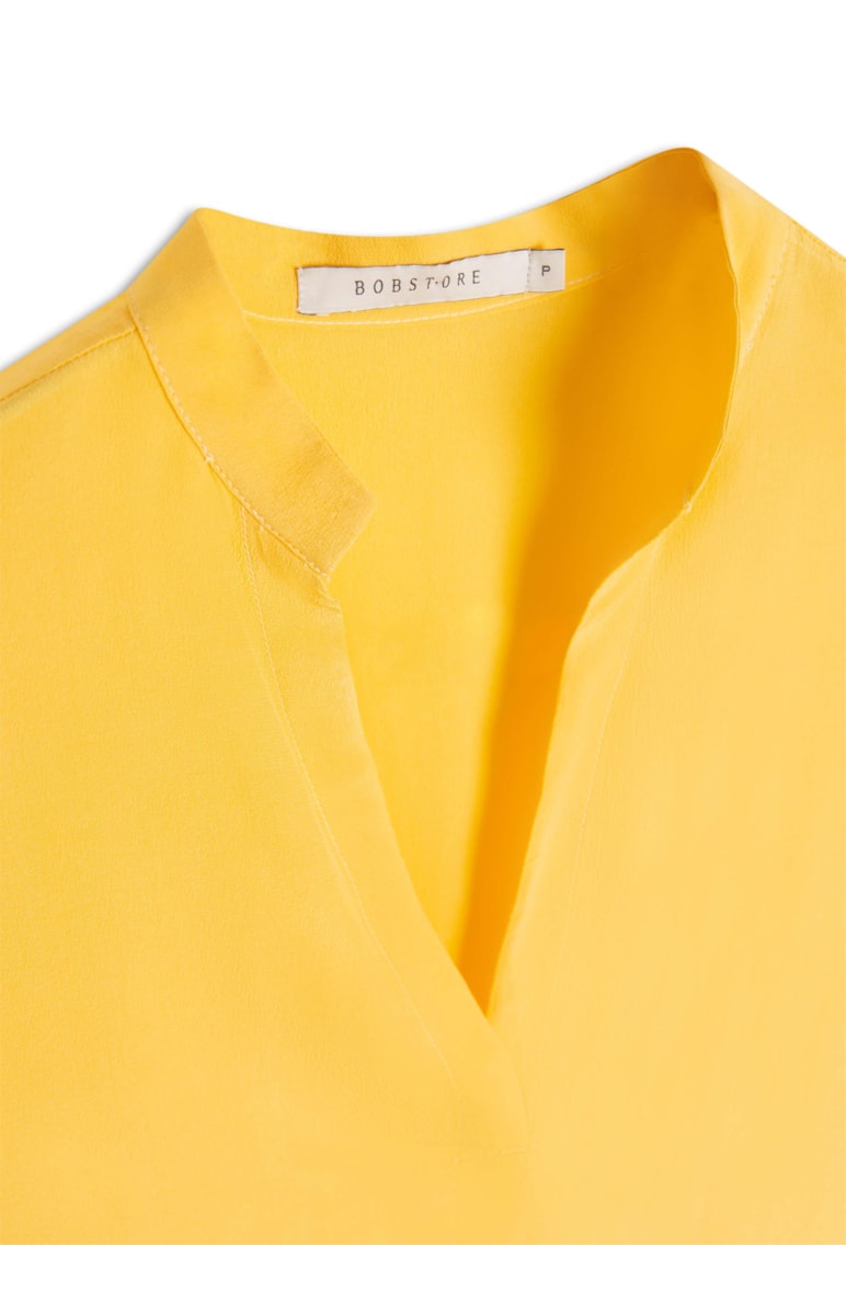 Blusa Seda Ampla Amarelo