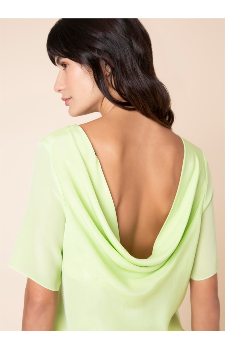 Blusa Seda Degage Lemon