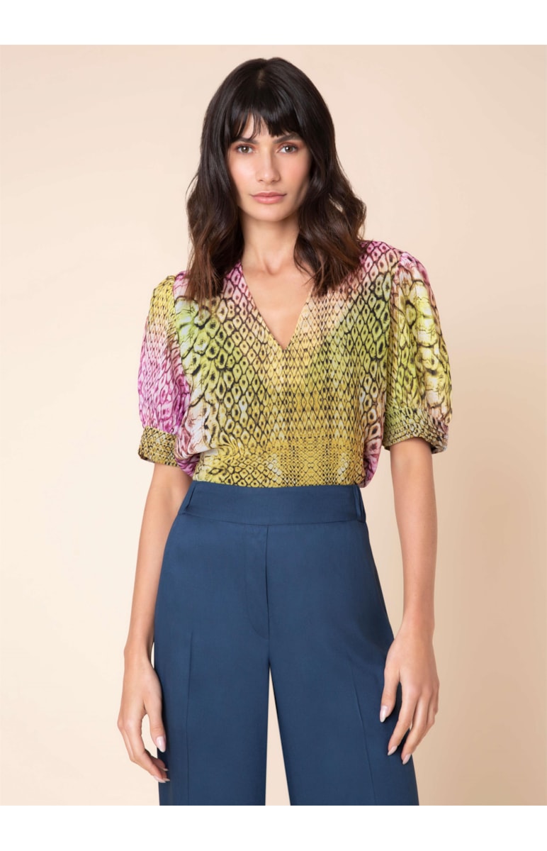 Blusa Snake Estampado