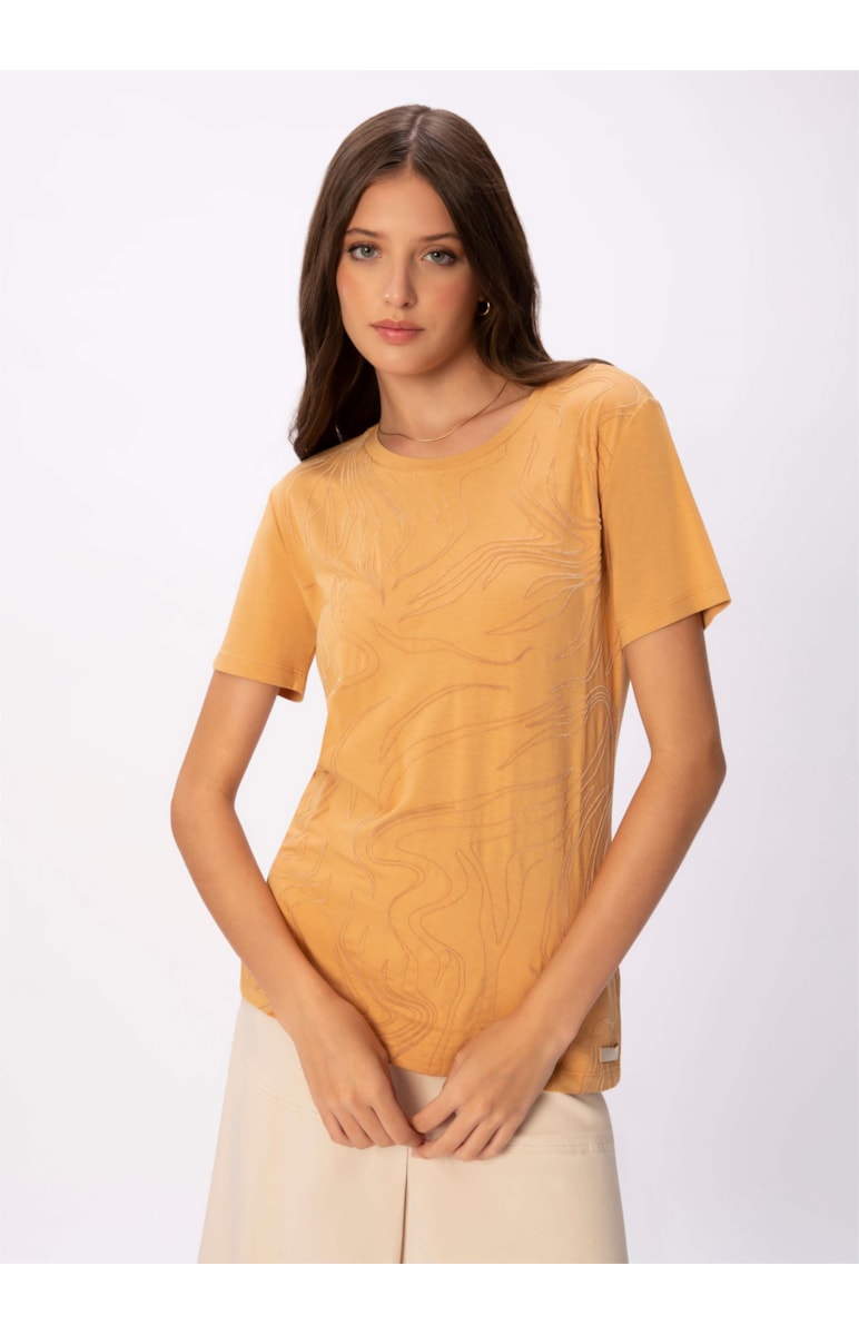 Blusa Tee Waves Off White