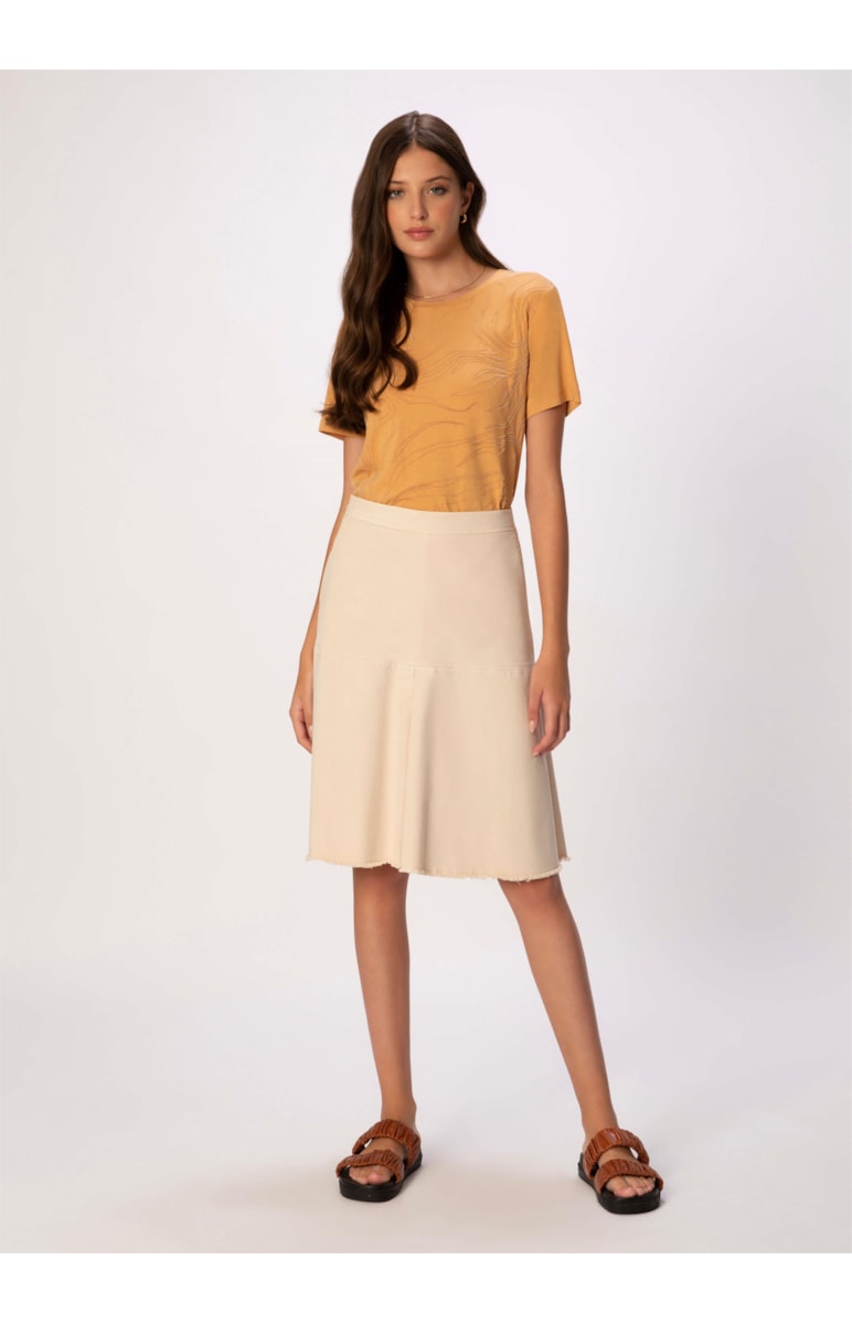 Blusa Tee Waves Off White