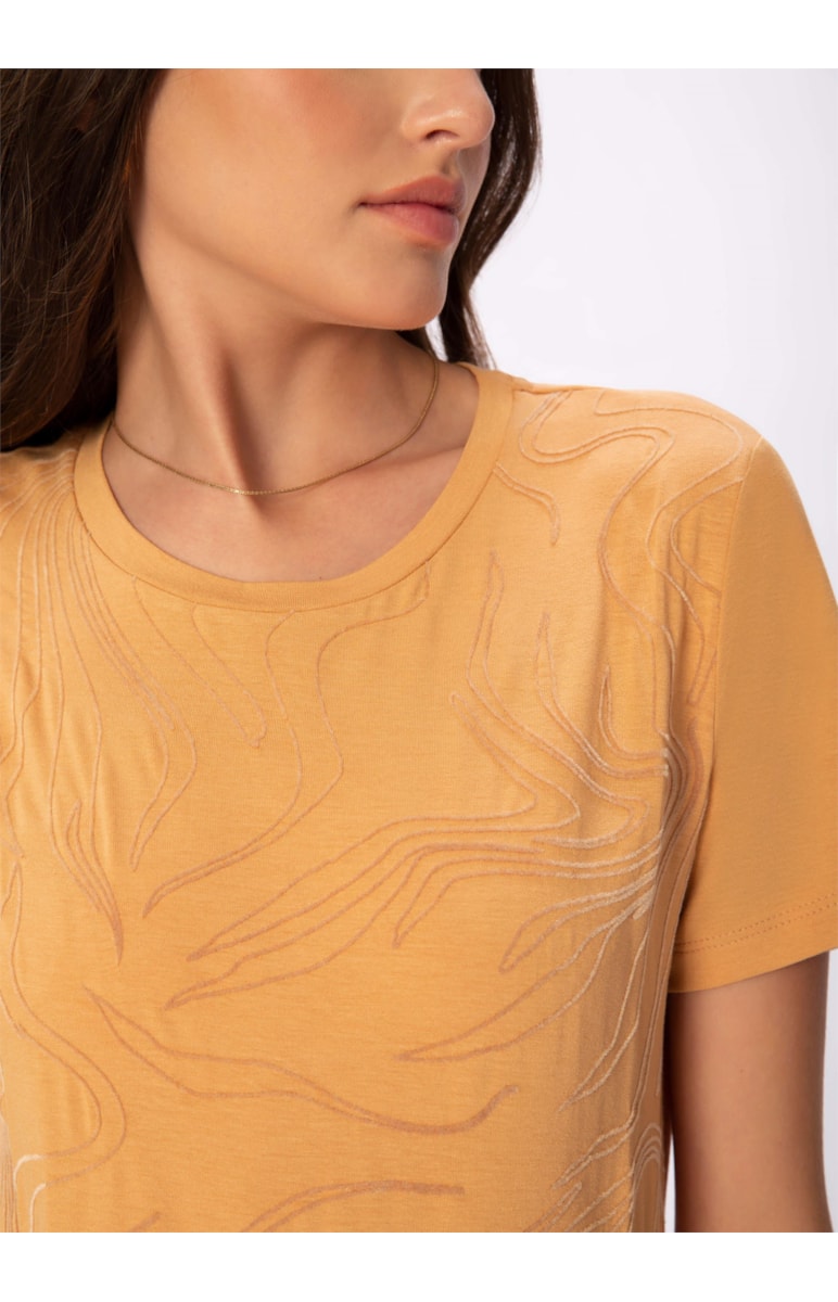 Blusa Tee Waves Off White
