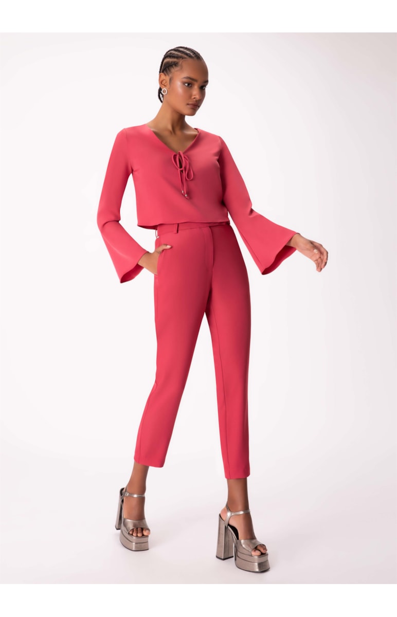 Blusa Tóquio Amarração Rosa Dirty