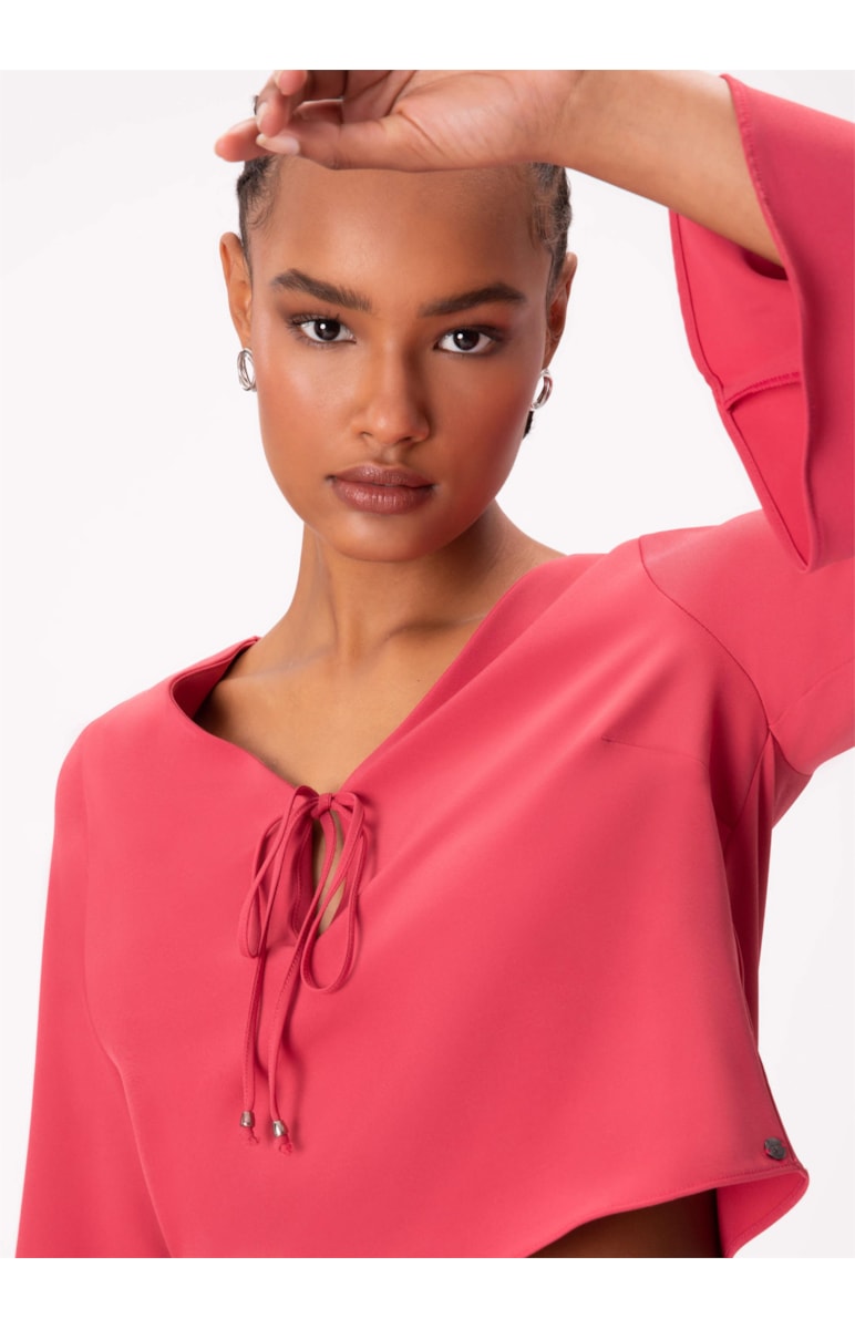 Blusa Tóquio Amarração Rosa Dirty