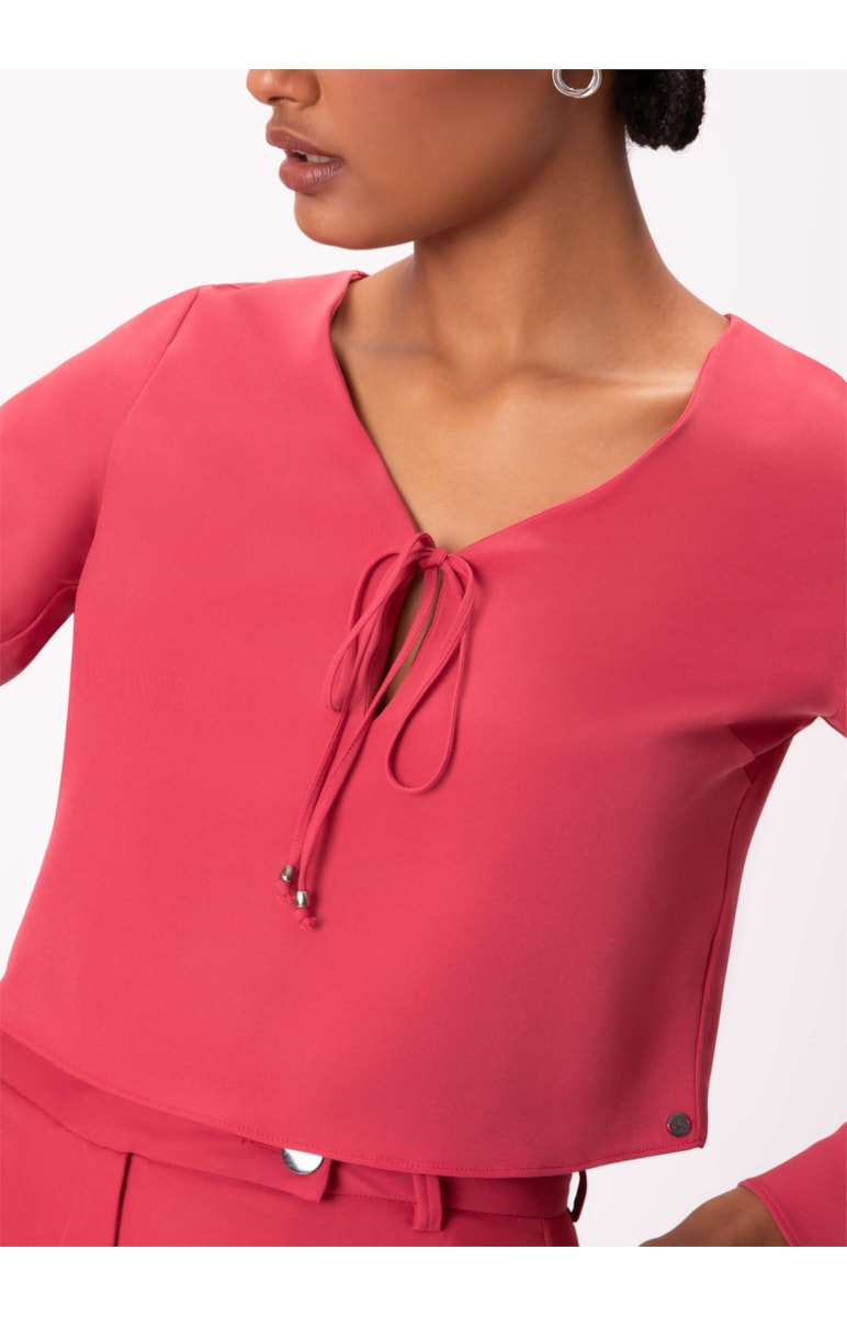 Blusa Tóquio Amarração Rosa Dirty