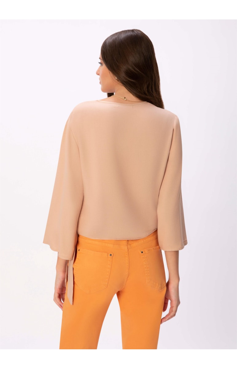 Blusa Transpassada Areia